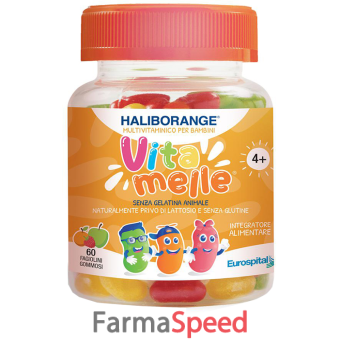 haliborange vitamelle 60 jelly beans da 1,44 g