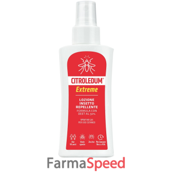 citroledum lozione spray extreme deet 50% 100 ml