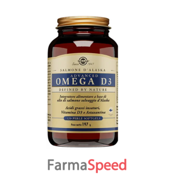 solgar advanced omega d3 120 perle softgel