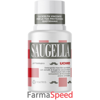 saugella uomo ph fisiologico detergente maschile quotidiano 100 ml