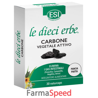 esi le dieci erbe carbone vegetale attivo 30 naturcaps