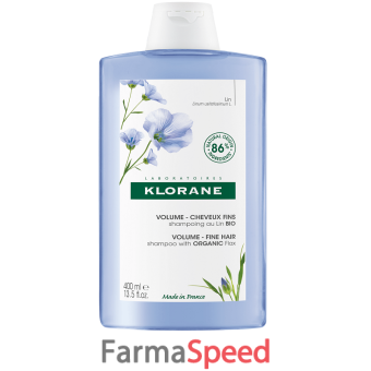 klorane shampoo fibre di lino 40 ml