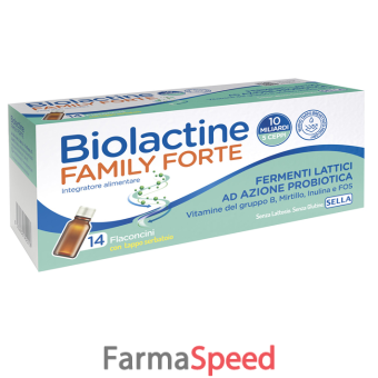 biolactine family forte 10 miliardi 14 flaconcini da 9 ml