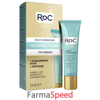 roc multi correxion hydrate+ plump crema occhi 15 ml