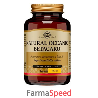 natural oceanic betacaro solgar 60 perle