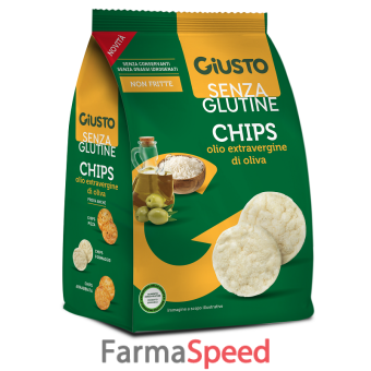 giusto senza glutine chips olio extravergine di oliva 40 g