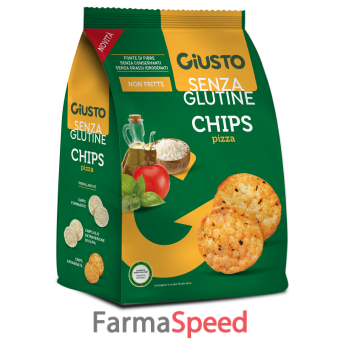 giusto senza glutine chips pizza 40 g