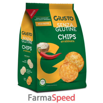 giusto senza glutine chips arrabbiata 40 g