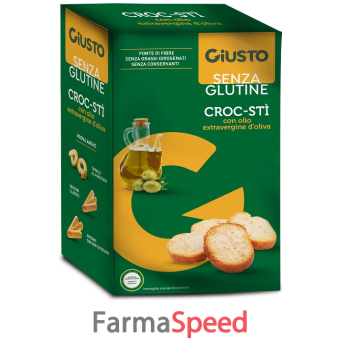 giusto senza glutine croc-sti' con olio extravergine d'oliva 100 g