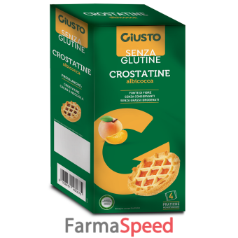 giusto senza glutine crostatina albicocca 4 pezzi da 45 g