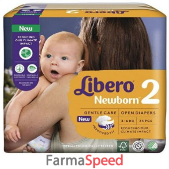 libero newborn pannolino per bambino taglia 2 3-6 34 pezzi