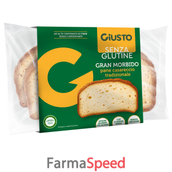 giusto senza glutine gran morbido pane casareccio 200 g