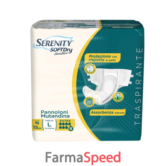 pannolone mutandina serenity sd sensitive extra l 15 pezzi