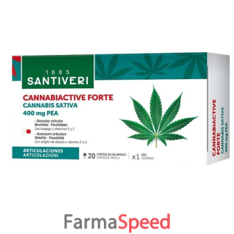 cannabiactive forte pea 400 mg 20 capsule molli