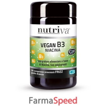 nutriva vegan b3 fizz 30 compresse arancia