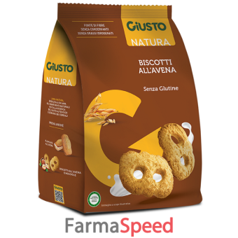 giusto senza glutine biscotti avena 250 g