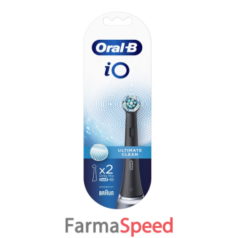 oralb power refill io ultimate clean black 2 pezzi