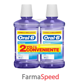 oralb collutorio fluorinse bipacco 2x500 ml