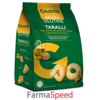 giusto senza glutine taralli finocchio 175 g