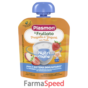 plasmon nutri-mune fragola/yogurt con mela 85 g