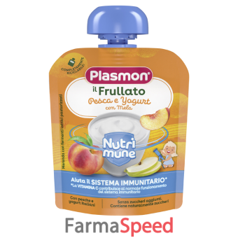 plasmon nutri-mune pesca/yogurt con mela 85 g