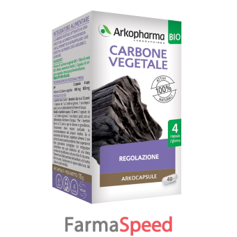 arko capsule carbone vegetale bio 40 capsule