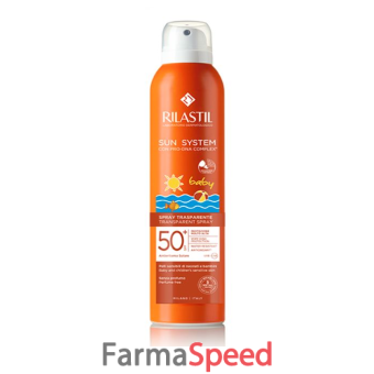 rilastil sun system baby transparent spray spf50+ 200 ml