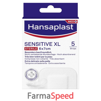 cerotto hansaplast sensitive xl 10 pezzi