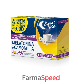 melatonina act+camomilla 30 bustine