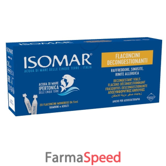 isomar soluzione decongestionante nasale 20 flaconcini 5 ml