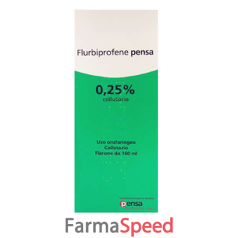 flurbiprofene pe - 0,25% collutorio 1 flacone in vetro da 160 ml