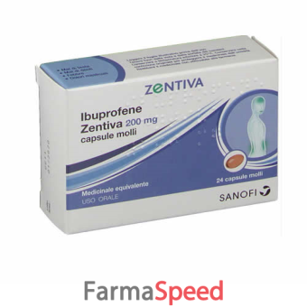 ibuprofene zen - 200mg capsule molli, 24 capsule in blister pvc/pvdc/al