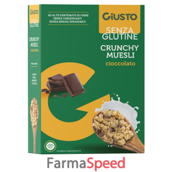 giusto senza glutine muesli avena e cioccolato 375 g