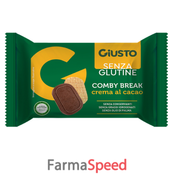 giusto senza glutine comby break crema cacao 26 g