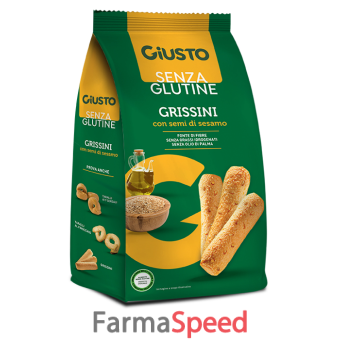 giusto senza glutine grissini al sesamo 150 g