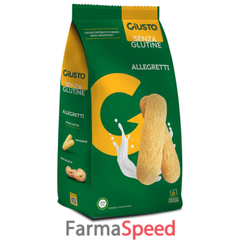 giusto senza glutine allegretti 180 g