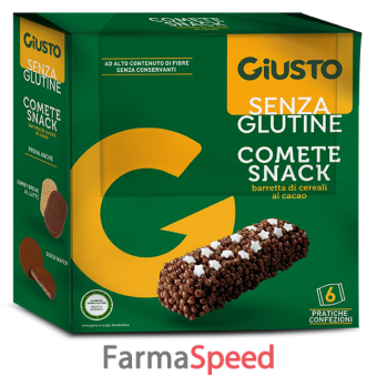 giusto senza glutine comete snack 120 g