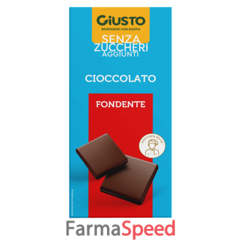 giusto senza zucchero tavoletta cioccolato fondente 85 g