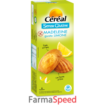 cereal senza glutine madeleine limone 180 g