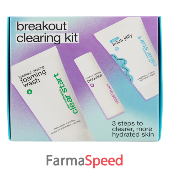 dermalogica breakout clearing kit 2022 2 detergenti + 1 booster