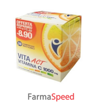 vita act vitamina c 1000 mg 30 compresse masticabili