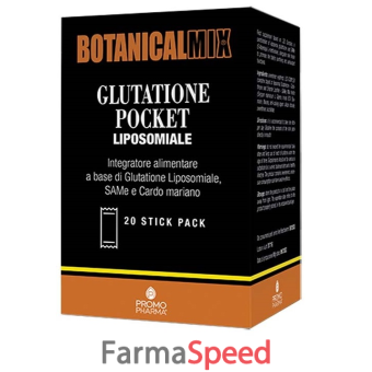 botanicalmix glutatione pocket liposomiale 20 stick da 2 g