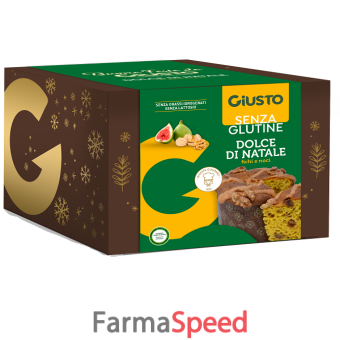 giusto senza glutine dolce di natale panettone fichi e noci 600 g