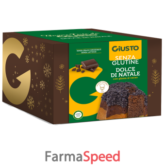 giusto senza glutine dolce di natale pandoro cioccolato 500 g