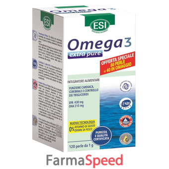 esi omega 3 extra pure 80 perle + 40 perle in omaggio