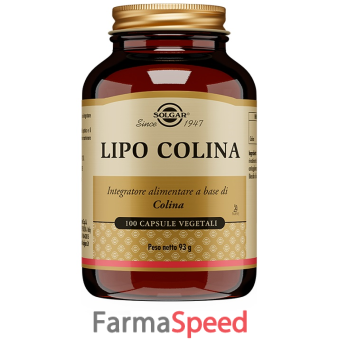 lipo colina solgar 100 capsule vegetali