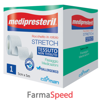 medipresteril rocchetto rotolo stretch tessuto non tessuto 5 cm x 500 cm