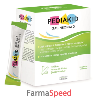 pediakid gas neonato 12 stick