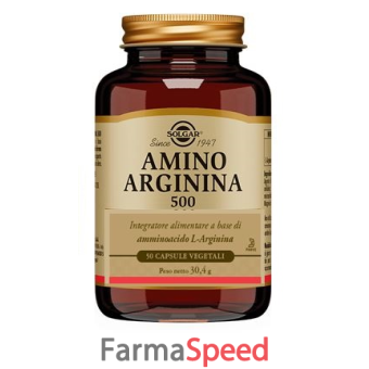 amino arginina 500 solgar 50 capsule vegetali