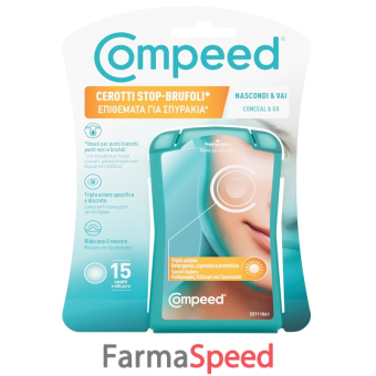 compeed cerotti stop brufoli nascondi & vai 15 pezzi